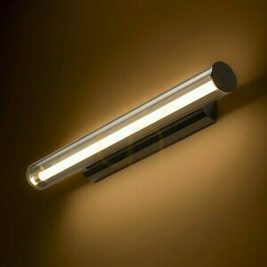 LED nástenné svietidlo Rendl RIVIER 59 cm, chróm a číry akryl, 12 W, 3000 K small 1