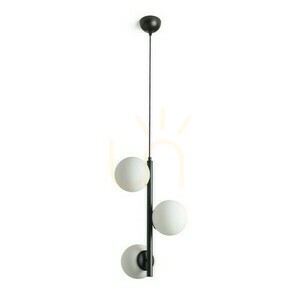Závesné svietidlo Etheria Black Opal Glass 230 V Led E27 3x11 W. 0 Závesné svietidlo Etheria Black Opal Glass 230 V Led E27 3x11 W. small 0