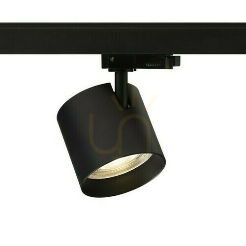 Skontrolujte Iris 9 na 3-fázový reflektor. Koľajnice čierne 230 V Led 12 W 24° 3000 K