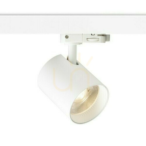 Skontrolujte Iris 7 na 3-fázový reflektor. Koľajnice Biela 230 V Led 10 W 24° 3000 K
