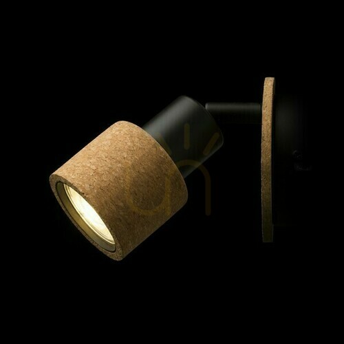 Skontrolujte Povrchová nástenná lampa Astra Cork/Black 230 V Led Gu10 4,5 Watt.