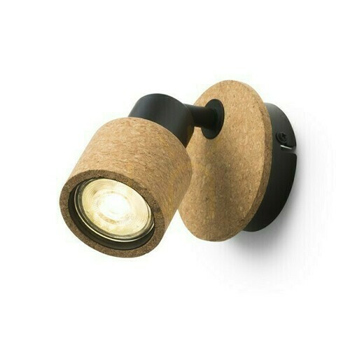 Skontrolujte Povrchová nástenná lampa Astra Cork/Black 230 V Led Gu10 4,5 Watt.