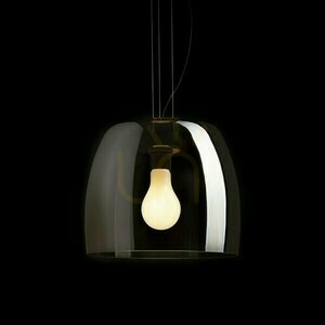 Orlando 35 Závesné svietidlo Tónované sklo/čierna 230 V Led E27 24 W. small 2