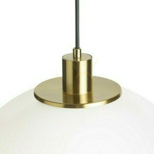 Boulder 30 Opálové sklo/brúsená mosadz Závesné svietidlo 230 V Led E27 15 W. small 3