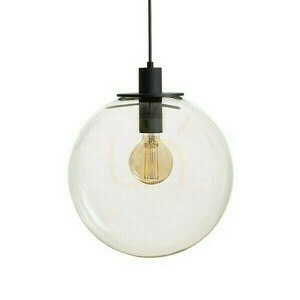 Boulder 30 Závesné svietidlo Transparentné sklo/čierna 230 V Led E27 15 W. small 4