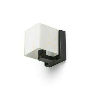 Nástenné svietidlo Philly nástenné svietidlo Čierne opálové sklo 230 V Led G9 7 W. small 0