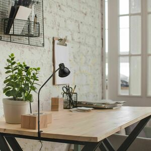 Čierna stolná lampa so svorkou Rendl HARMONY R14377, GU10 max. 8 W small 5