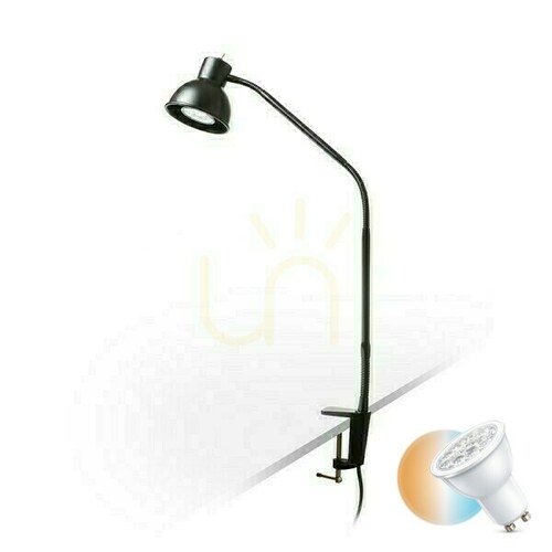 Skontrolujte Stolná lampa Harmony s objímkou na stôl čierna 230 V Led Gu10 8 Watt.