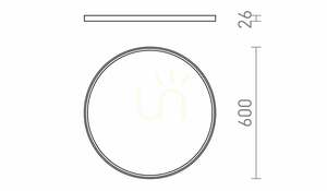LED stropné svietidlo Rendl LANA 60 R14299 – biele, 60 cm, 50 W, 3000/4000/6000 K small 7