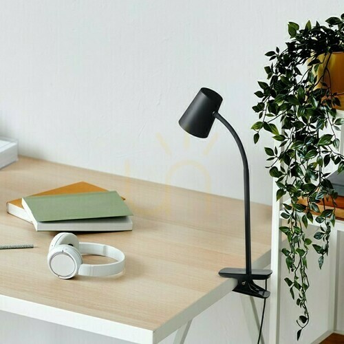 Skontrolujte Verina Dimm Clip-on Stolná lampa čierna 230 V Led 4,5 W 100° 3000 K