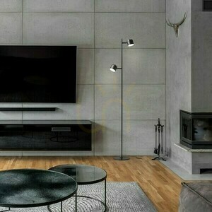 Stojacia lampa Rendl NOVA II R14277 čierna s chrómovými detailmi, LED 2 × 3,5 W, 3000 K small 2