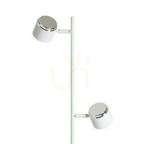 Skontrolujte Nova Ii Stojaca lampa biely chróm/akryl Mlieko 230 V Led 2x3,5 W 3000 K