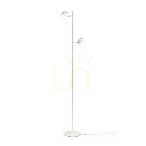 Skontrolujte Nova Ii Stojaca lampa biely chróm/akryl Mlieko 230 V Led 2x3,5 W 3000 K