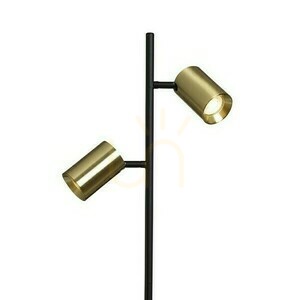 Flynn Ii Stojaca lampa čierna/mosadz brúsená 230 V Led Gu10 2x9 W. small 1