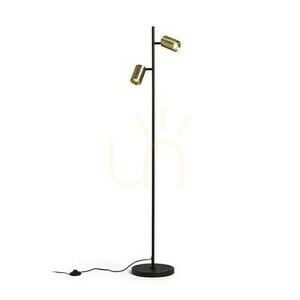 Flynn Ii Stojaca lampa čierna/mosadz brúsená 230 V Led Gu10 2x9 W. small 4
