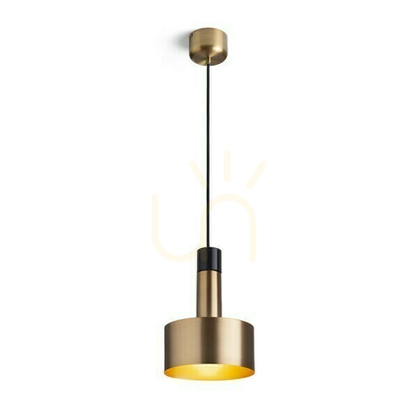 Divina függőlámpa Brass/Decor Fekete 230 V Led E27 5 W.