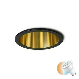 Orco Zapustené svietidlo čierne/zlaté 230 V Led Gu10 9 W. small 0