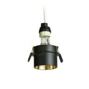Orta Zapustená stropná šošovka čierna/zlatá 230 V Led Gu10 9 W. small 2