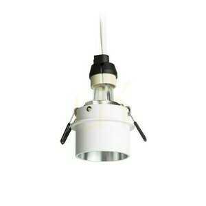 Orta zapustená stropná šošovka biela hliníková 230 V Led Gu10 9 W. small 2