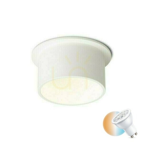 Skontrolujte Orta zapustená stropná šošovka biela 230 V Led Gu10 9 W.