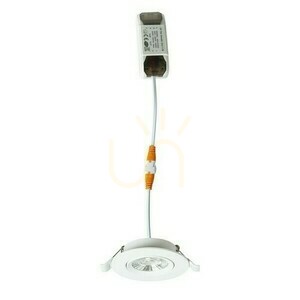 Nefrit Dimm zapustené svietidlo biele 230 V Led 6 W 36° 3000 K small 3