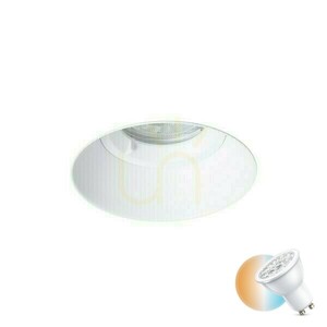 IPSO R IP65 stropné svietidlo - biele, zapustené, LED GU10 9W do kúpeľne small 0