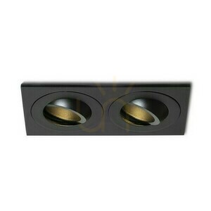 Galo Ii zapustená stropná šošovka čierna 230 V Led Gu10 9 W Ip65 small 1