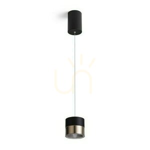 Závesné svietidlo Juniper s nastaviteľnou výškou čierne/zlaté 230 V Led 15 W 30° 3000 K small 4