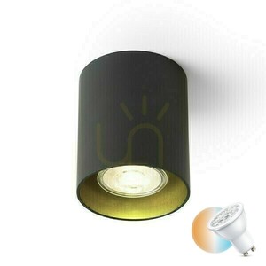 Svietidlo Mantova I stropné čierne/perleťovo zlaté 230 V Led Gu10 7 W. small 0