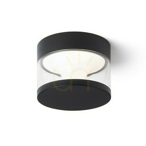 Skontrolujte Brenda Vonkajšia nástenná lampa Povrchová montáž Čierna 230 V Led 9 W Ip65 3000 K