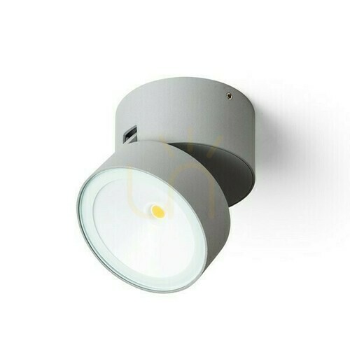 Skontrolujte Nástenné svietidlo Flavio R Povrchová montáž Svetlá sivá 230 V Led 6 W 110° ip54 3000 K
