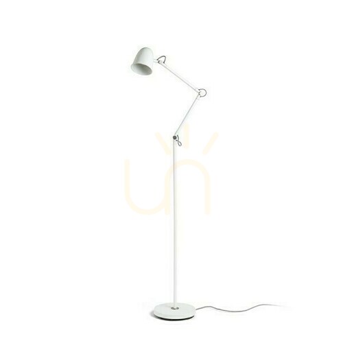 Skontrolujte Danny Stojaca lampa biela niklová matná 230 V Led E14 5 W.