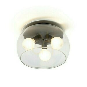Plafond Amanda Stropné čierne matné číre sklo 230 V Led E27 3x15 W. small 0