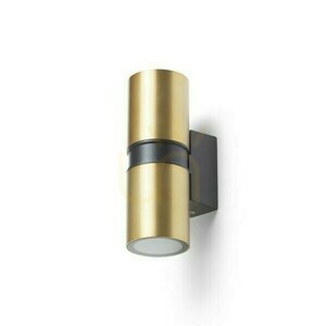 Vonkajšie nástenné svietidlo Mano Brushed Brass/Black 230 V Led Gu10 2x8 W Ip54 small 2