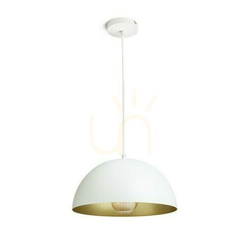 Skontrolujte Gladys 30 bielo-zlatá závesná lampa 230 V Led E27 15 W.
