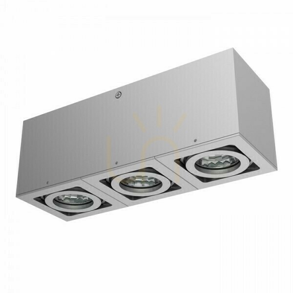 Displej Stropné hliníkové svietidlo Berit Iii 230 V Gu10 3x50 W. Stropné hliníkové svietidlo Berit Iii 230 V Gu10 3x50 W.