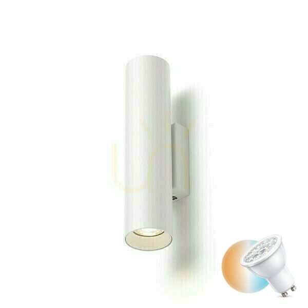 Skontrolujte Nástenné svietidlo Luke nástenné svietidlo biele 230 V Led Gu10 2x7 W. Nástenné svietidlo Luke nástenné svietidlo biele 230 V Led Gu10 2x7 W.
