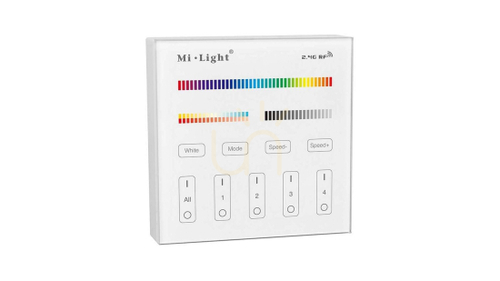Skontrolujte Mi-Light WALL PANEL 230V RF 2.4G 4 STR RGB CCT T4