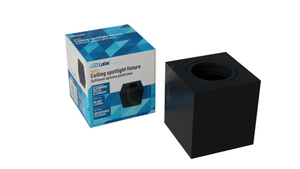 Svietidlo na povrchovú montáž NORD square black small 0