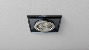 Svietidlo RIA glass KWADRAT Black small 2