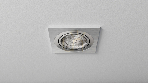 Skontrolujte Strieborný brúsený nastaviteľný zápustný rám LED Labs GABI 20-1320-06 90 mm otvor 67 mm