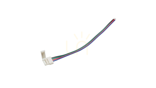 Skontrolujte Konektor RGB pásky 10 mm 1-stranný snap-in. káblové pripojenie