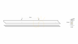 Neónová LED Flex 3Y 4x10 140 LED/m 12W/m 24V CW, 5m small 1