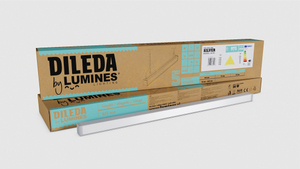 LUMINES Strieborné anódové svietidlo Dileda. 4000K 60cm small 2