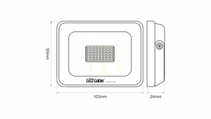 DRAGO 10W NW IP65 SLIM LED reflektor small 1