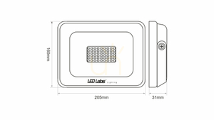 DRAGO 50W NW IP65 SLIM LED reflektor small 1