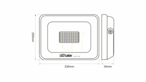 DRAGO 200W NW IP65 SLIM LED reflektor small 1