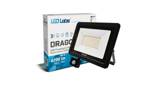 DRAGO 100W NW IP44 SLIM PIR LED reflektor small 0