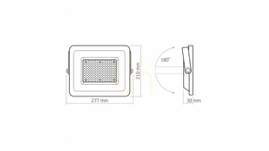 LED reflektor 100W NW SMD IP65, biely small 3