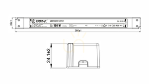 CobaltElectro PLV 12V 150W LED zdroj IP20 B small 1